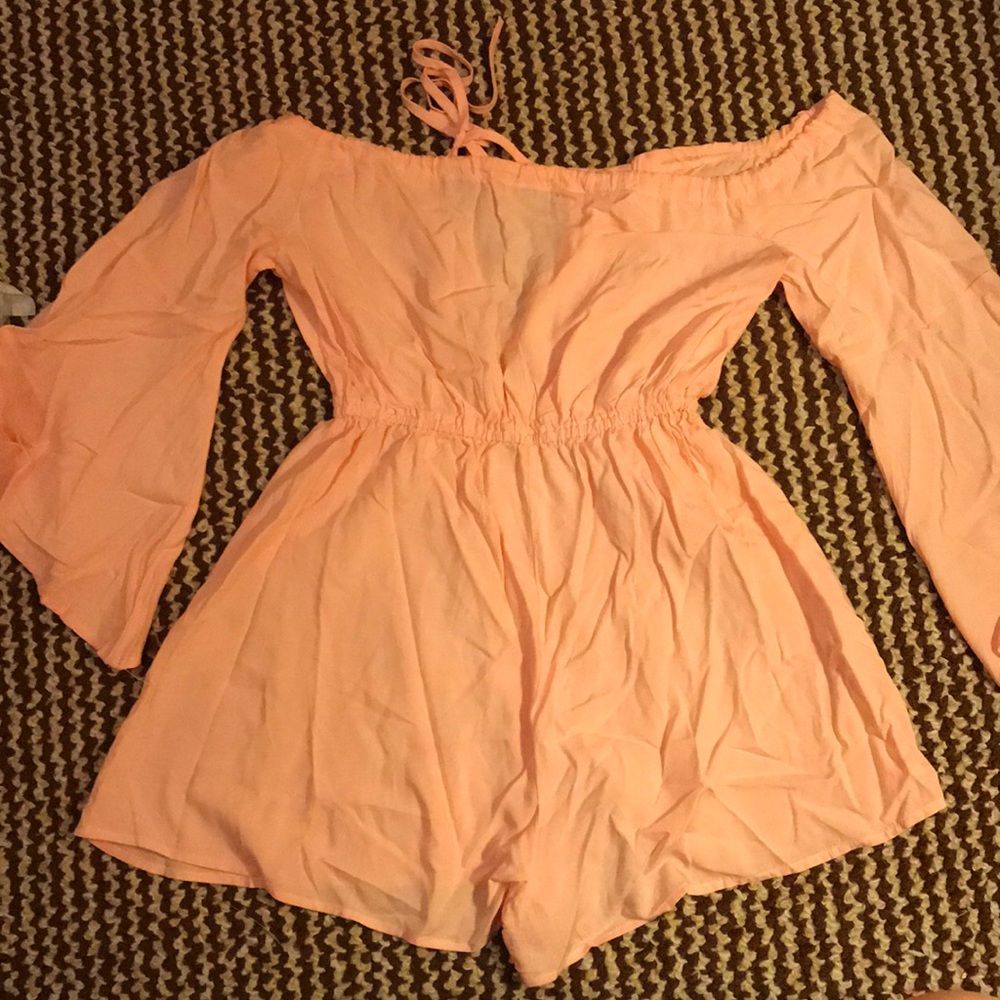 SHEIN pink flowy romper